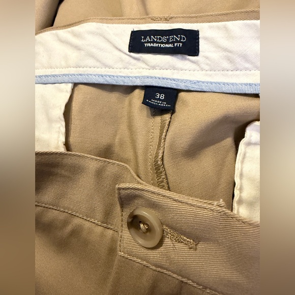Lands' End Men's Classic Khaki Chinos - Picture 5 of 6